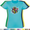 tyrkysove-damske-tricko-slozeni-Rubik-kostka
