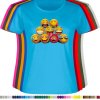 aqua-modre-damske-tricko-smajlici-emotikon