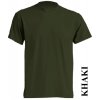 pánské, tričko, jednobarevné, bavlněné, khaki