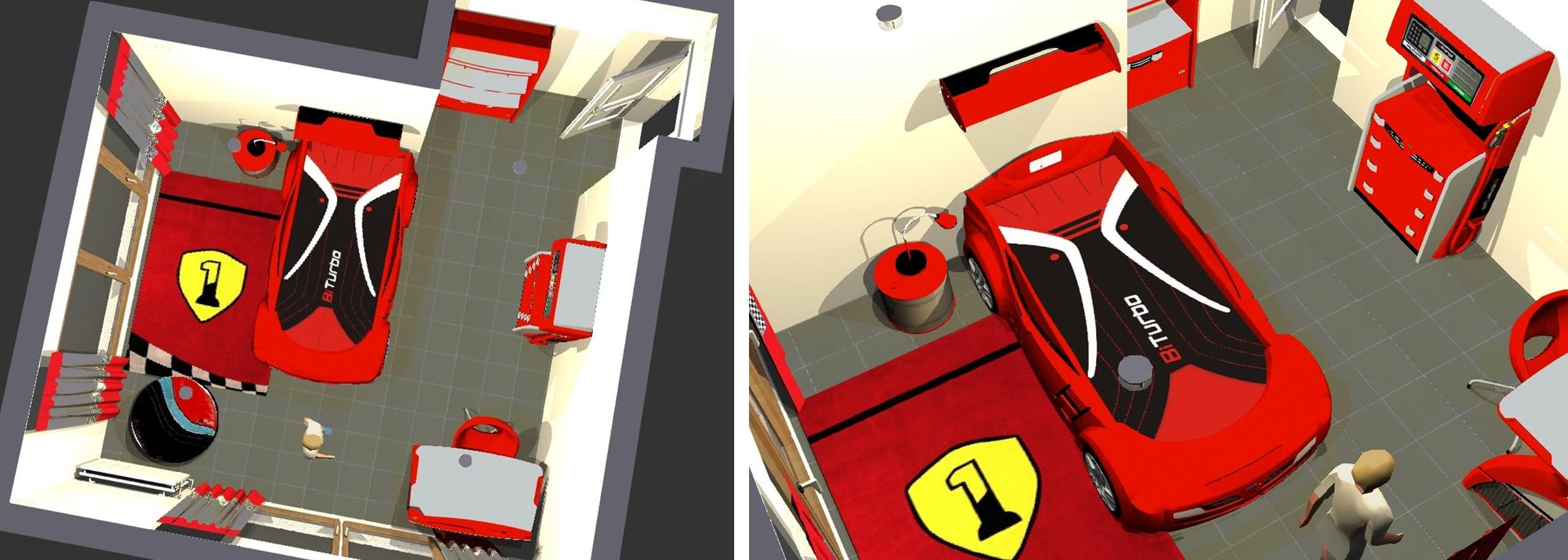 3D návrh dětského pokoje