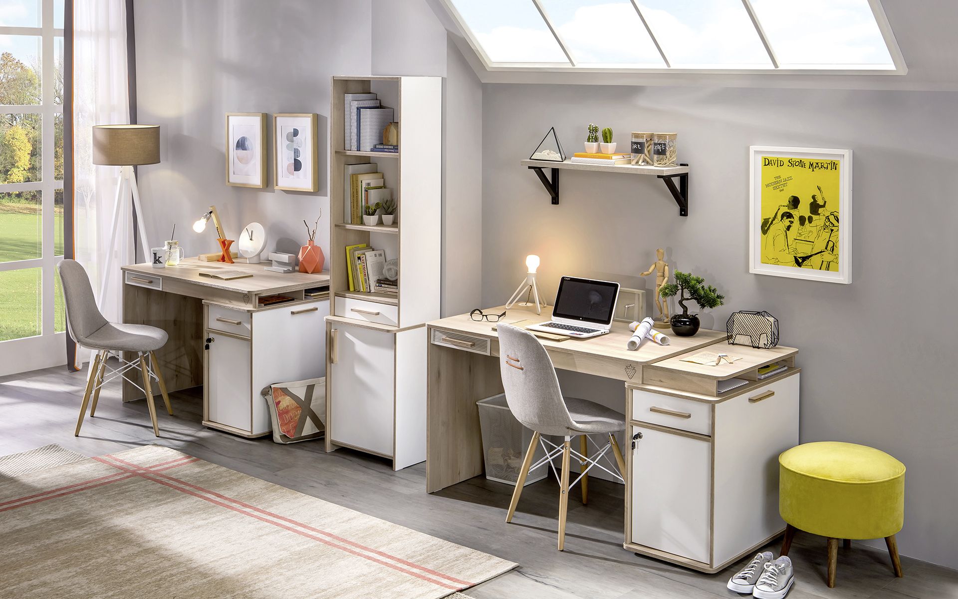 Psací stůl a židle pro školáka