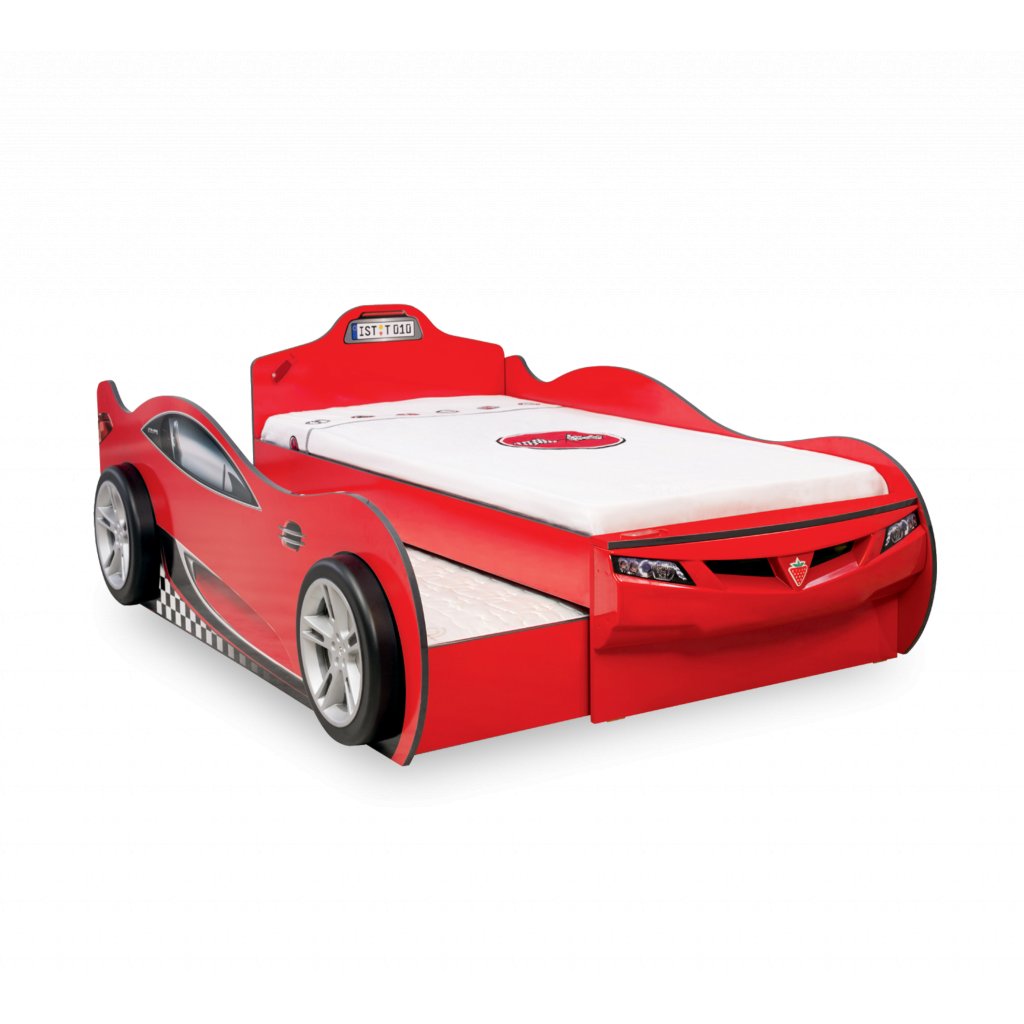 Dětská postel auto 90x190 cm Coupe Friend červená