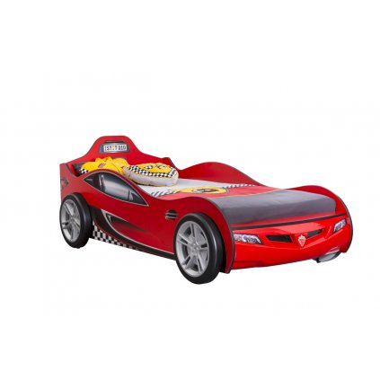 Dětská postel auto 90x190 cm Coupe červená