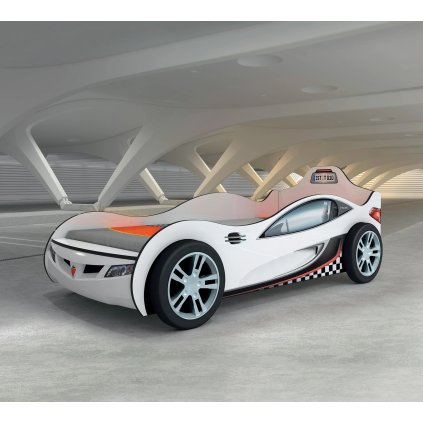 Dětská postel auto 90x190 cm Coupe bílá