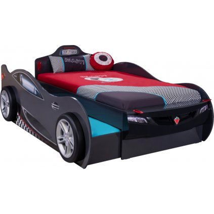 Dětská postel auto 90x190 cm Coupe Friend černá