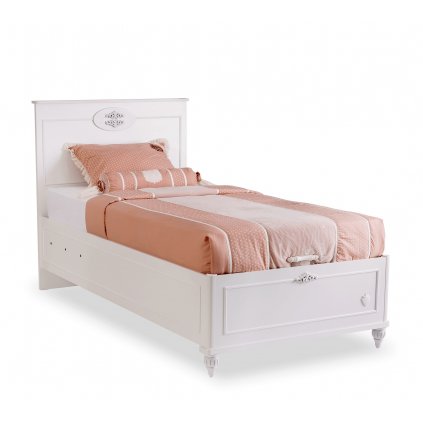 postel s uloznym prostorem 100x200cm romantica