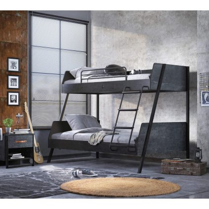 cerna patrova postel dark metal