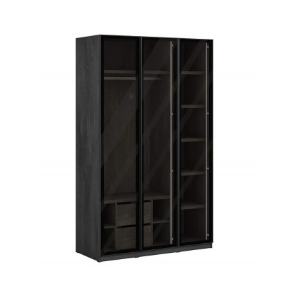skrin prosklene dvere dark metal