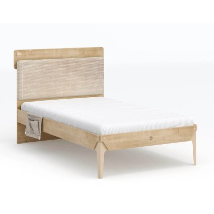 postel 120x200cm do studentskeho pokoje mocha