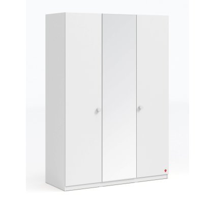 tridverova skrin se zrcadlem varia white