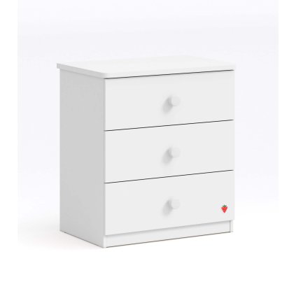 komoda do detskeho pokoje varia white