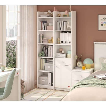 regal na hracky a knihy varia white