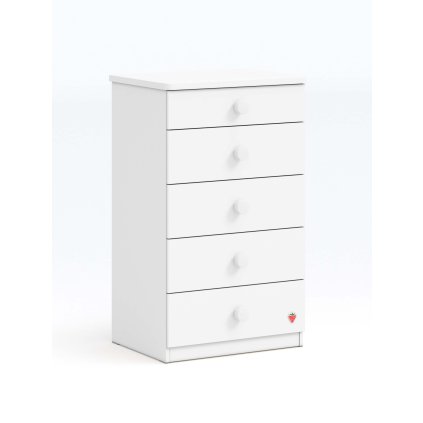 vyssi komoda bila varia white