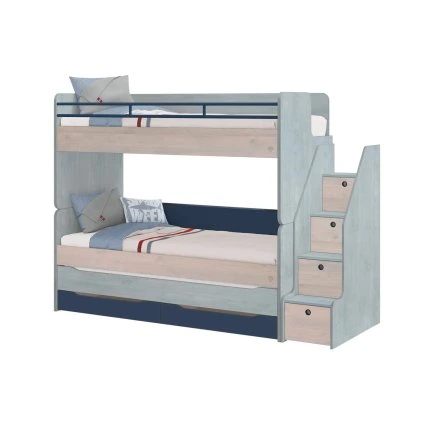 postel pro tri deti se schody trio studio