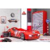 Dětská postel auto 90x195 cm BiTurbo červená
