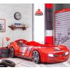 Dětská postel auto 90x195 cm BiTurbo červená