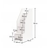 schody k patrove posteli white studio rozmery