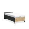 postel bez cela 100x200 s uloznym prostorem black