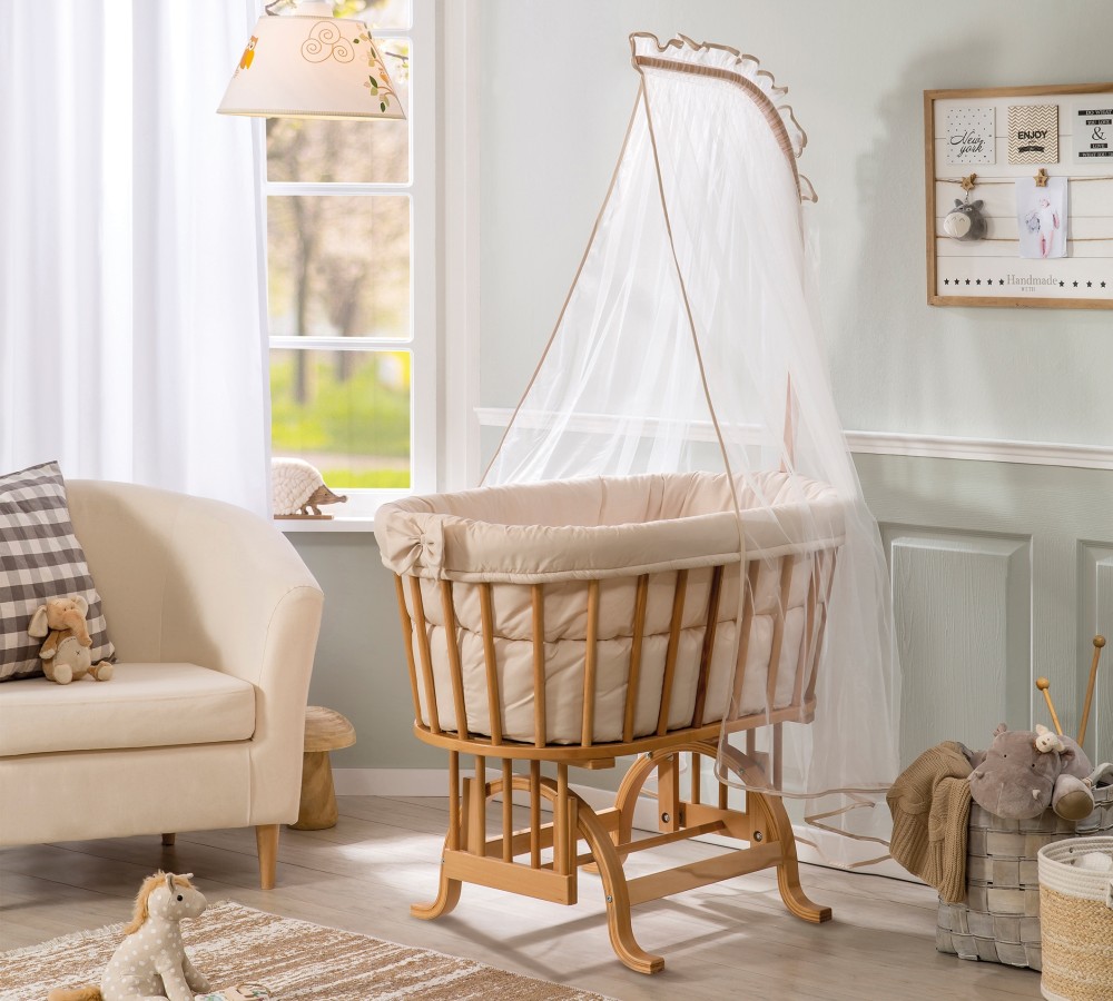 Nová hojdacia postieľka pre bábätká