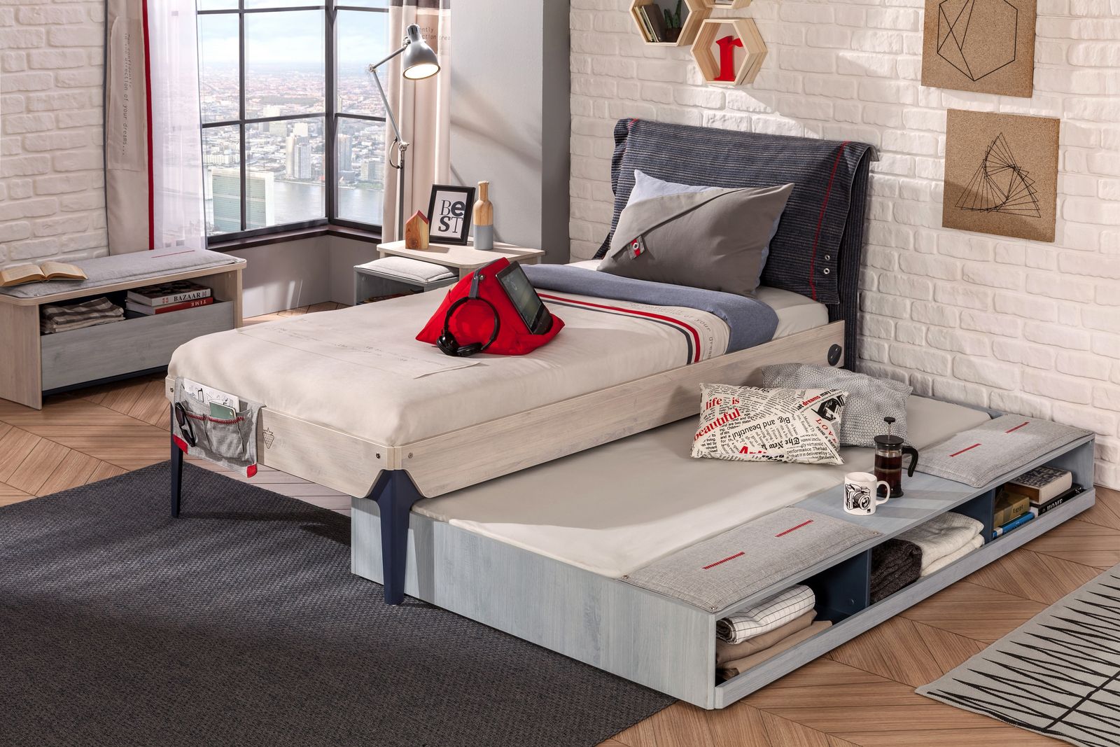 Detské postele s úložným priestorom