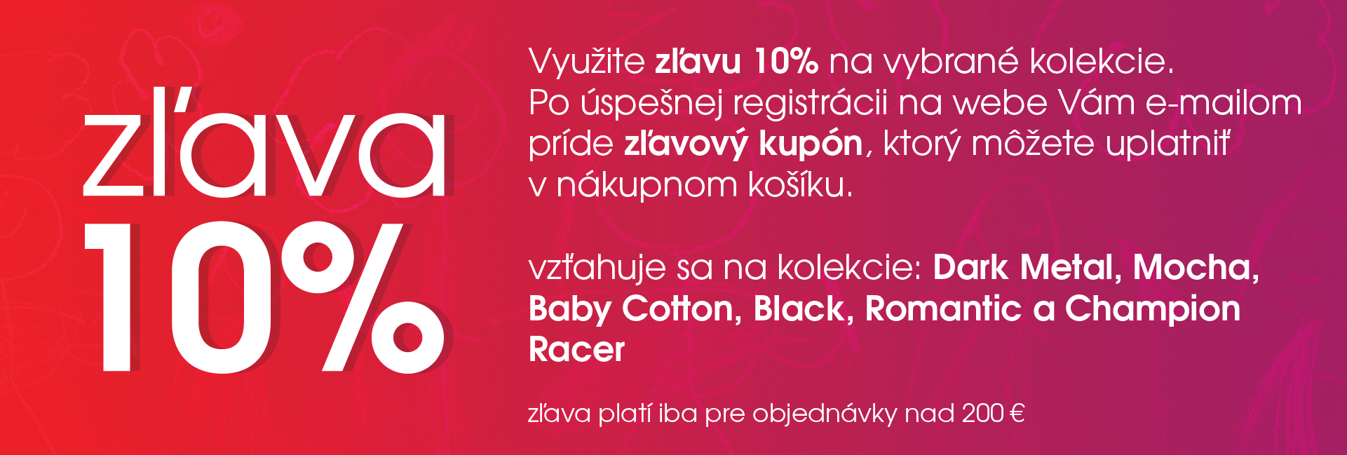 Zľava 10% na vybrané kolekcie nábytku