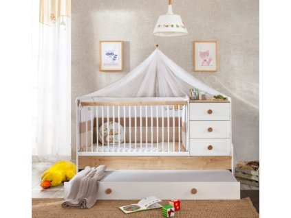 Detská rastúca postieľka Natura Baby SET