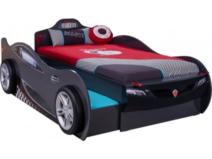 Detská posteľ auto 90x190 cm Coupe Friend čierna