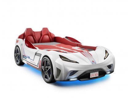 Detská posteľ auto 100 x 190 GTS cm biela
