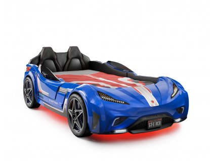 Detská posteľ auto 100x190 GTS modrá