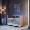 detska postylka na koleckach 60x120 elegance baby