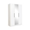Študentská šatníková skriňa trojdverová White