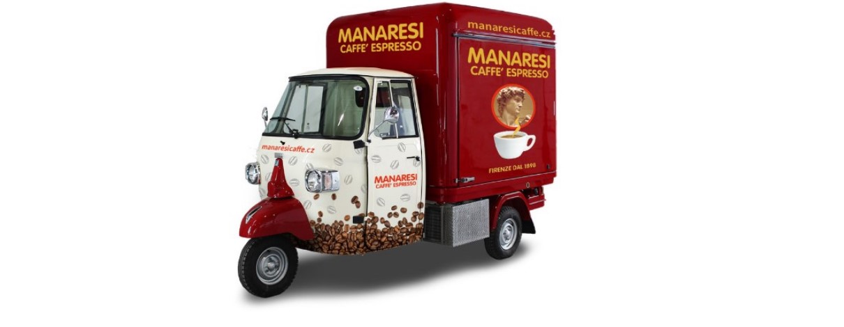 Pojízdná kavárna pro oslavy, svatby a firemní akce