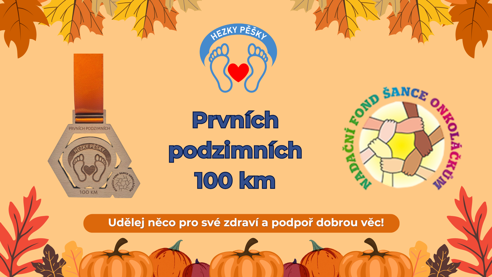 Prvních podzimních 100 km pro Nadační fond Šance onkoláčkům