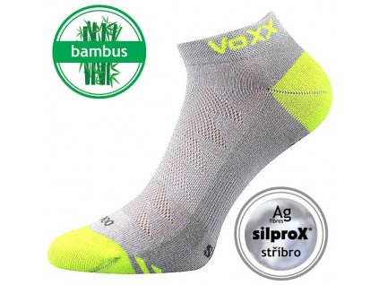 Nízké bambusové ponožky VoXX BOJAR - šedé - set 3 párů