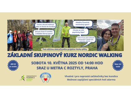 Základní kurz Nordic walking 10. května 2025