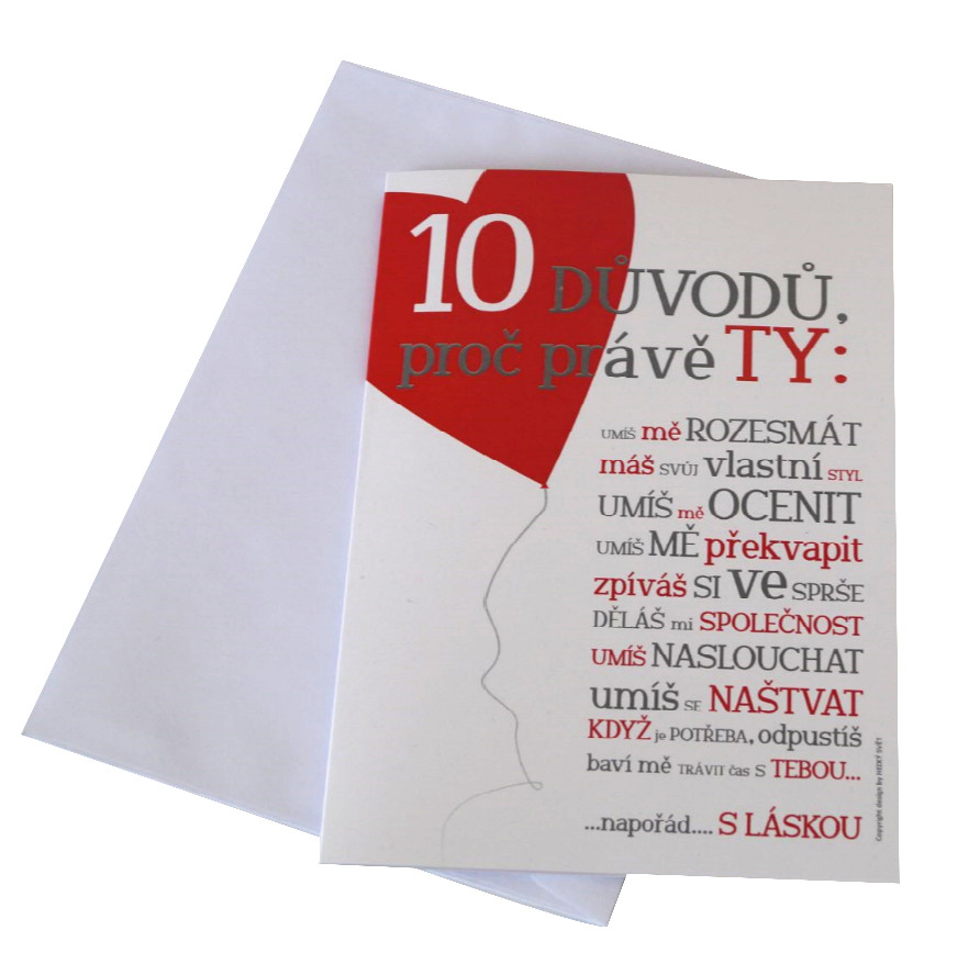 Blahopřání - 10 důvodů proč právě Ty