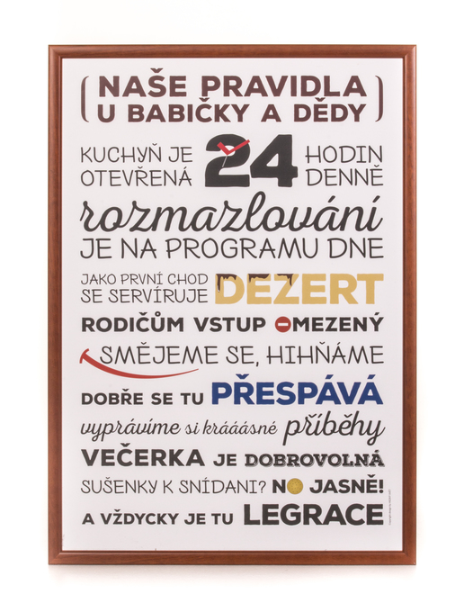 Plakát pro babičku a dědu 50 x 70 cm, Plakát bez rámu a bez dárkového tubusu