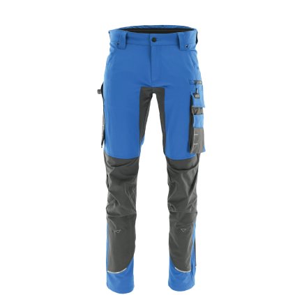 pracovni monterkove kalhoty strecove kalhoty strecove monterky motionflex modra tmave seda