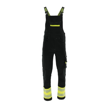 pracovni kalhoty s laclem reflexni kalhoty s laclem monterkove odevy pracovni odevy comfort neo cerna zluta