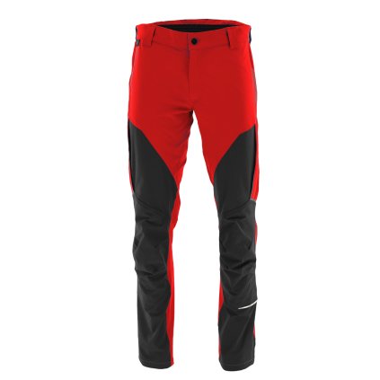 Outdoorové pracovní kalhoty LIGHTFLEX, červené / černé (Standardní velikostní tabulka 46/S)