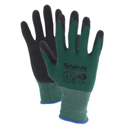 Rukavice máčené v latexu POLYGREEN (Velikost Rukavic 10)