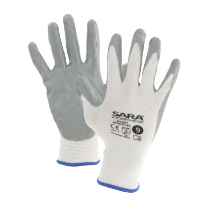 Rukavice máčené v nitrilu NITROFLEX (Velikost Rukavic 10)