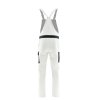 Pracovní kalhoty s laclem SKIPER bílé / šedé