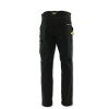 Pracovní kalhoty POSEJDON černé / žluté (Standardní velikostní tabulka 46/S)