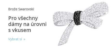 Brože s krystaly Swarovski