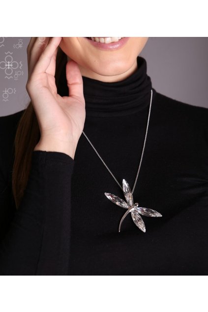 Náhrdelníky Swarovski Vážka Crystal