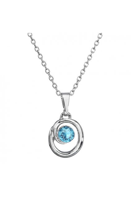 Náhrdelník Sole Spirála Aquamarine SWAROVSKI