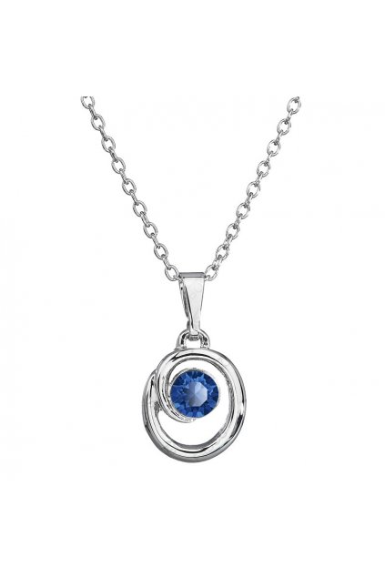 Náhrdelník Sole Spirála Capri Blue SWAROVSKI