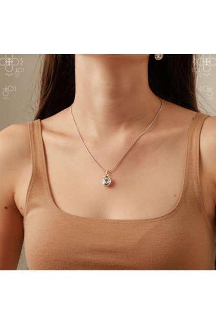 Náhrdelníky Swarovski Rivoli 12mm rámeček Crystal