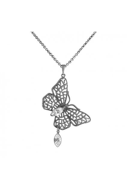 Náhrdelník Naveta Crystal Swarovski elements motýlek